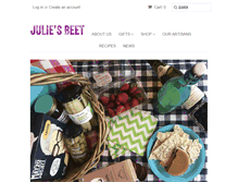 Tablet Screenshot of juliesbeet.com